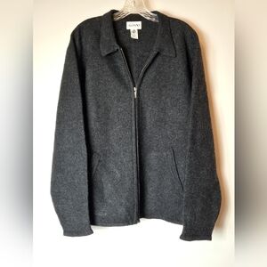 Alfani Dark Gray Men's Zip-Up Sweater